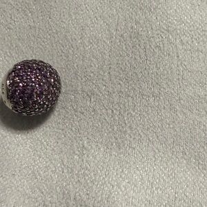 Two Pandora Purple crystal beads/attachers